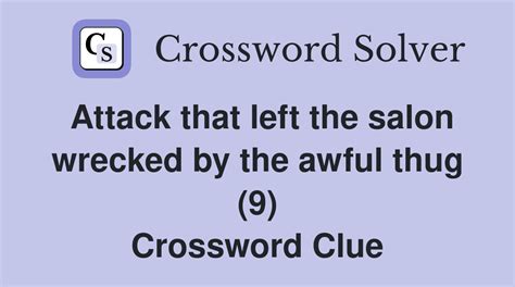 totally wrecked crossword.